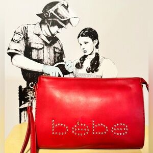 ❤️‍🔥❤️Bebe Clutch in RED Leather❤️❤️‍🔥
